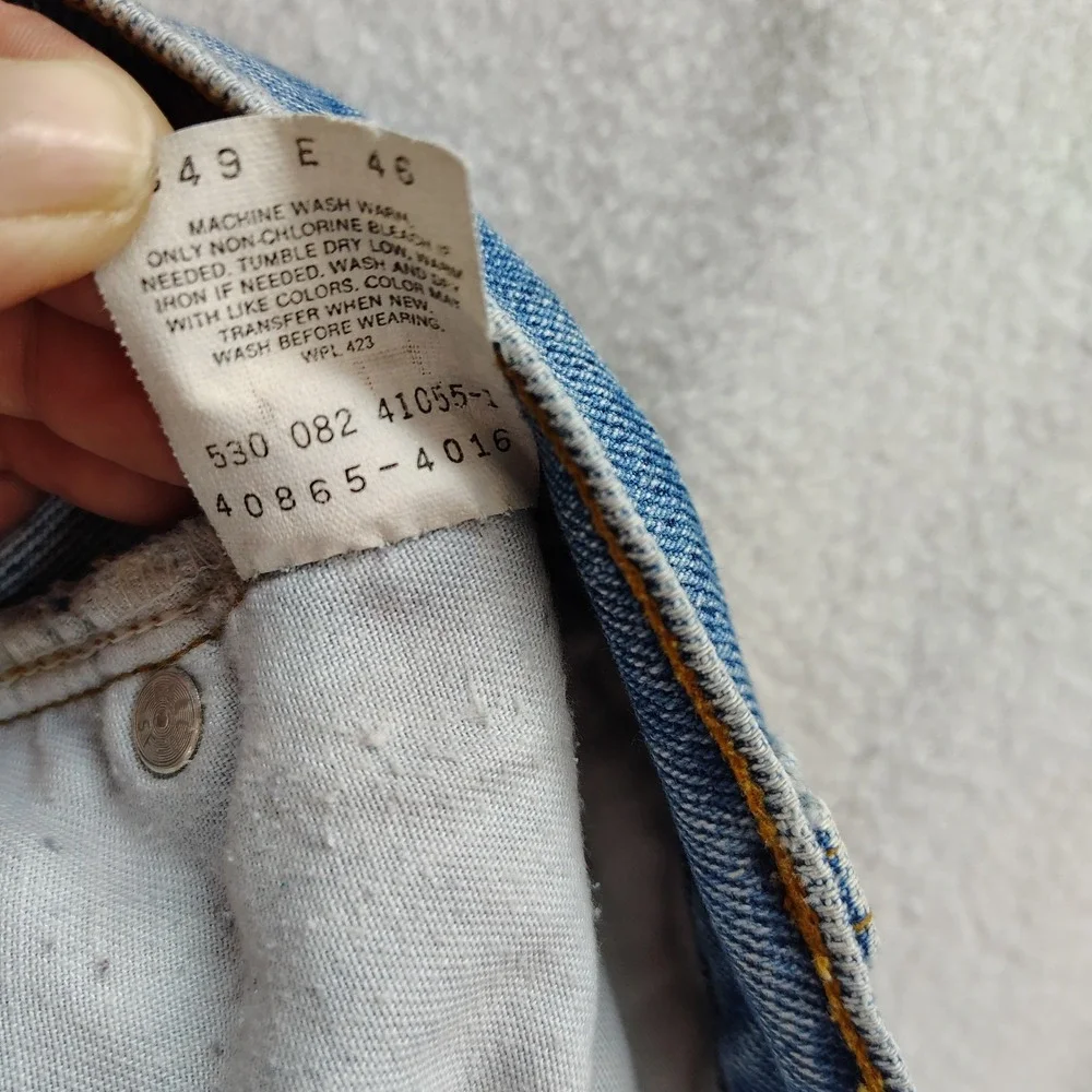 Vintage 80s Levis 530 Mens 34x29* Relaxed Fit Denim Jeans Pants Blue Made in USA